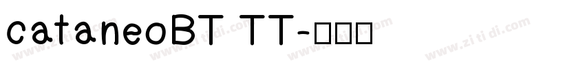 cataneoBT TT字体转换